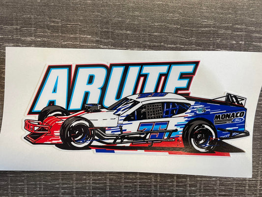 David Arute 75 Car Sticker